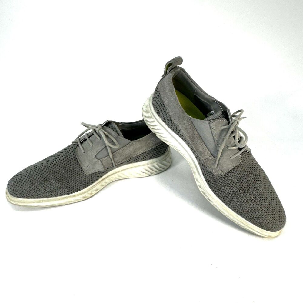 Ecco Mens EU44 US 10-10.5 St. 1 Hybrid Lite Gray Mesh Summer Derby Oxford Shoes